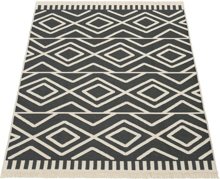 Reversible Flatweave Rug – Machine Washable – Durable Cotton Blend – Versatile Design
