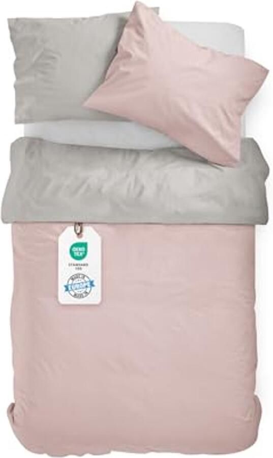 Omkeerbaar Mako Beddengoed 140x200cm 100% Katoen Satijn voor Tweepersoonsbed Kussensloop 70x90cm Verkrijgbaar in Kleuren