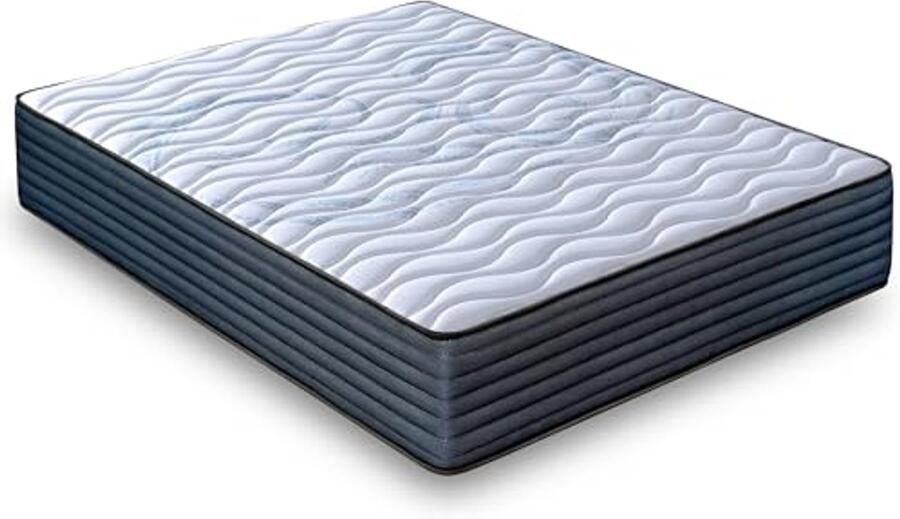Omkeerbaar matras 160 x 200 cm voor tweepersoonsbed hoog comfort hypoallergeen en ademend
