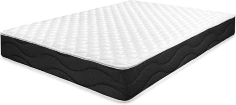 Omkeerbaar Visco-elastisch matras 80 x 180 cm Medium tot Hoog Hardheid Mijtdicht en Hypoallergeen 25 cm Dikte