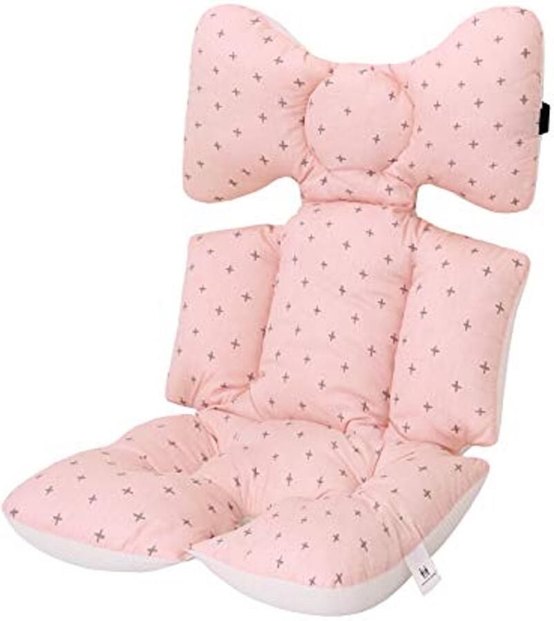 Omkeerbaar zitkussen voor kinderwagen Universeel katoenen matras voor babyondersteuning
