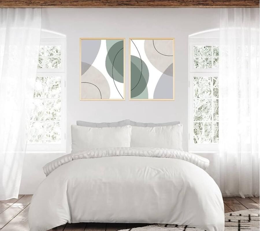 Omkeerbare Dekbedovertrekset Modern Design King Size 220x230 cm