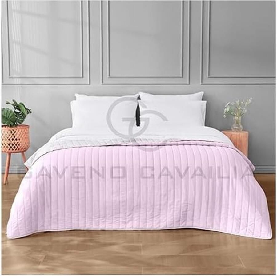 Omkeerbare gewatteerde sprei dubbele dekbed bed gooien 150x200 Ultra zachte quilt sprei 100% polyester paars