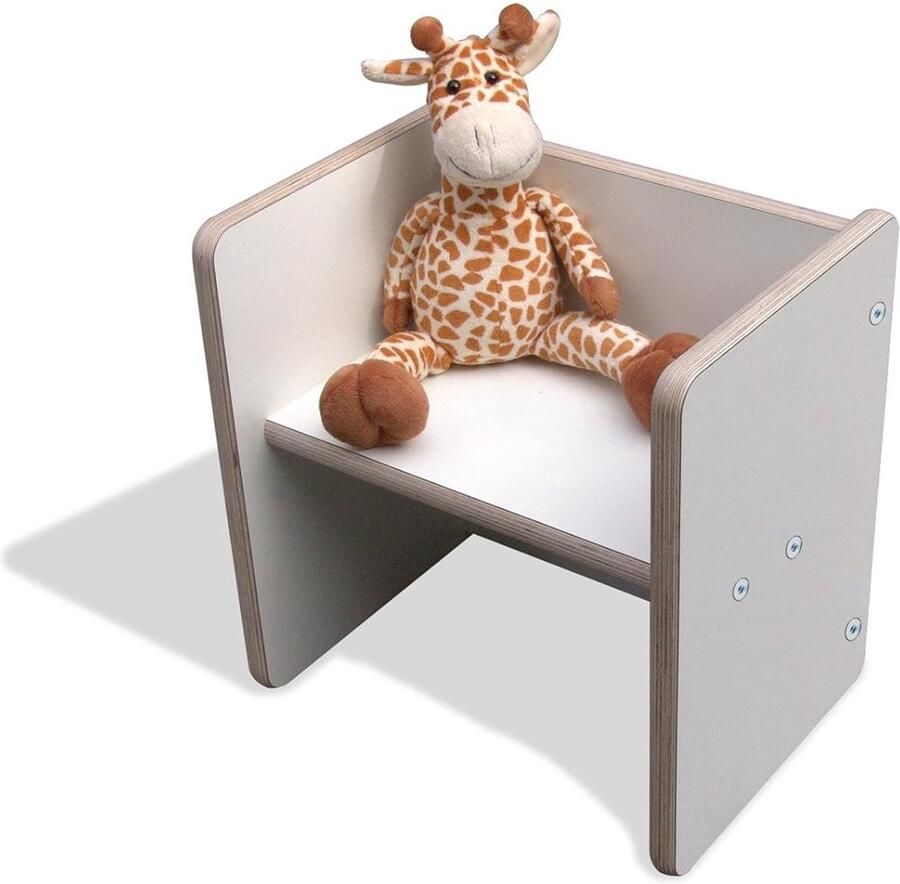 Omkeerbare kinderkruk Montessori stijl Wit Hout 1 stuk