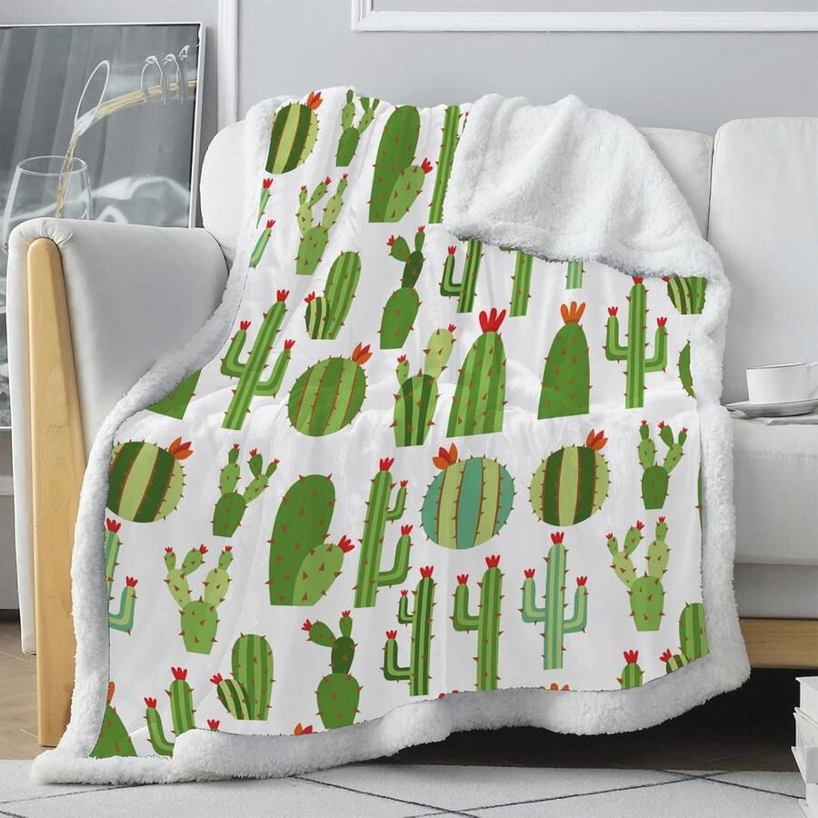 Omkeerbare Pluizige Deken voor Volwassenen 150 x 200 cm Sherpa Fleece Plaid voor Bank en Bed