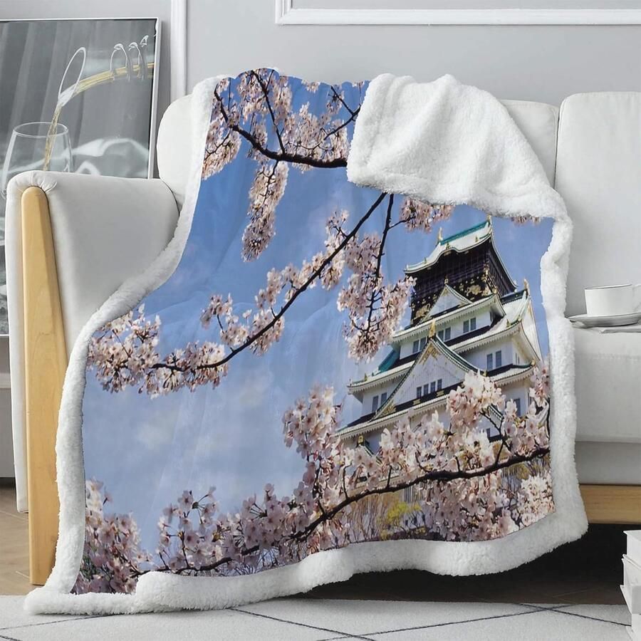 Omkeerbare Pluizige Deken voor Volwassenen Trainingsdekens 150x200 cm Comfortabele Sherpa Fleece Plaid voor Bank