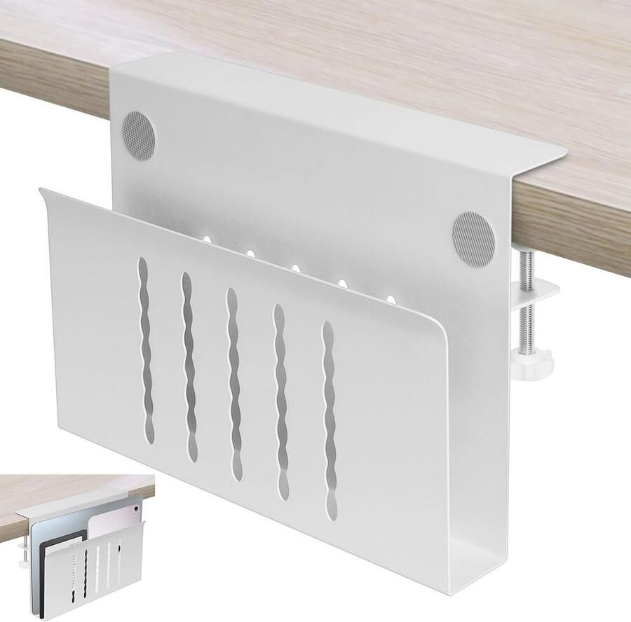 Onder Desk Organizer voor Kantoor en Thuis Multifunctionele Hangende Opberger zonder Boren Geschikt voor Laptops en Documenten