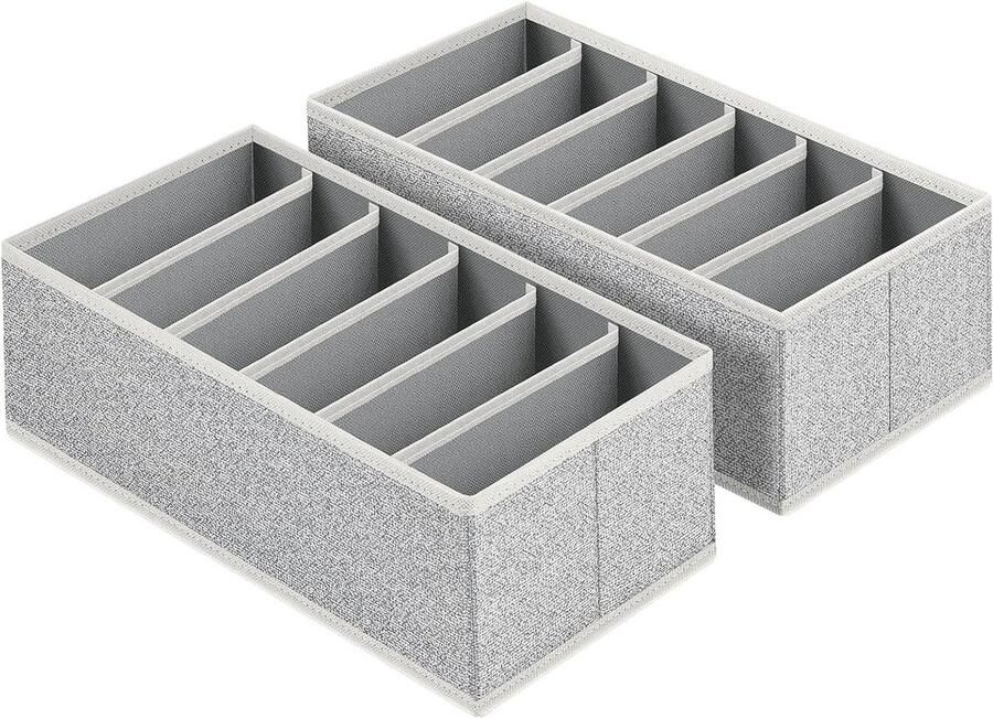 Ondergoed Lade Organizer 2 Pack Opvouwbare Garderobe Opslag Organisator voor Ondergoed Sokken Lingerie Zakdoeken en Stropdassen