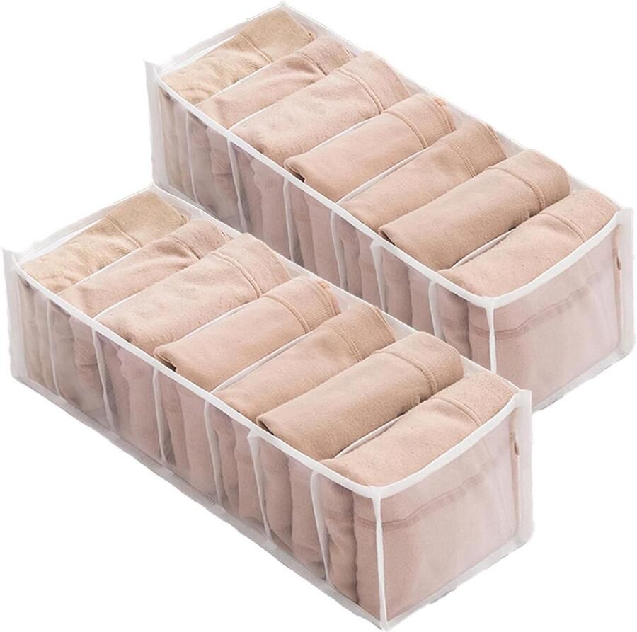 Ondergoed Organizer Kast Organizer 2 stuks Opvouwbaar Hoge capaciteit