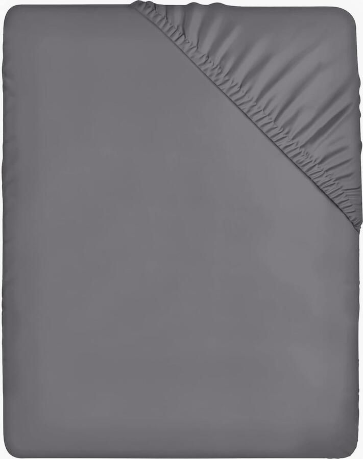 Onderlaken 80 x 200 cm dik matras geborstelde microvezel bed van 80 cm grijs