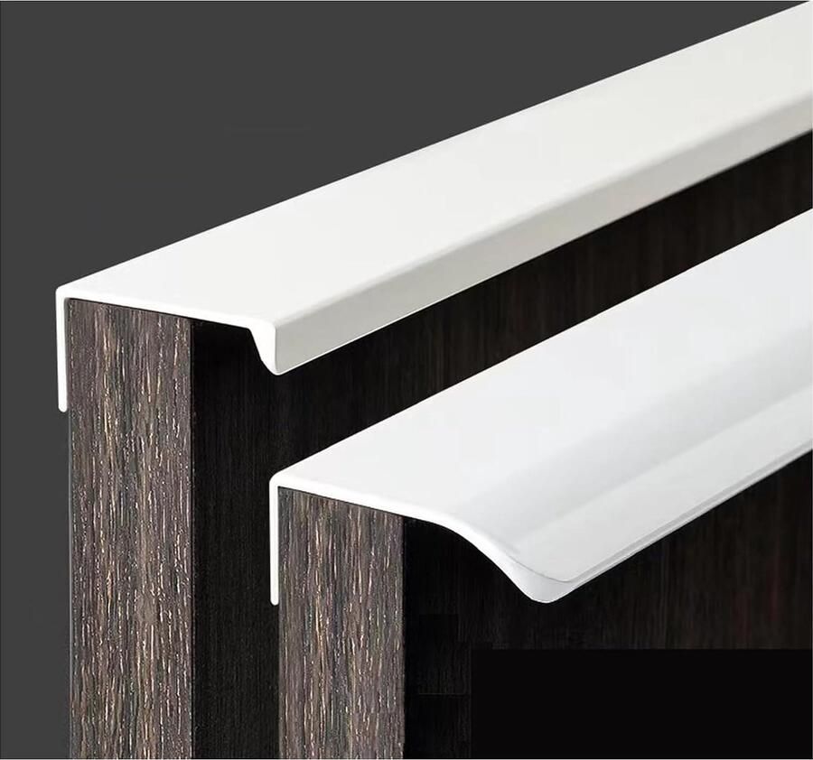 Onzichtbare Aluminium Meubelgrepen Set van 4 – Witte Deur- en Ladegrepen voor Keuken en Meer