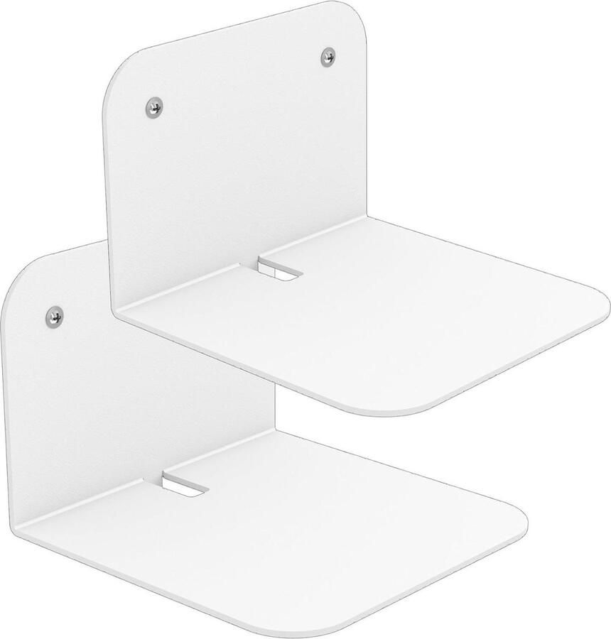 Onzichtbare boekenkast set van 2 L-rekken voor paperback boeken