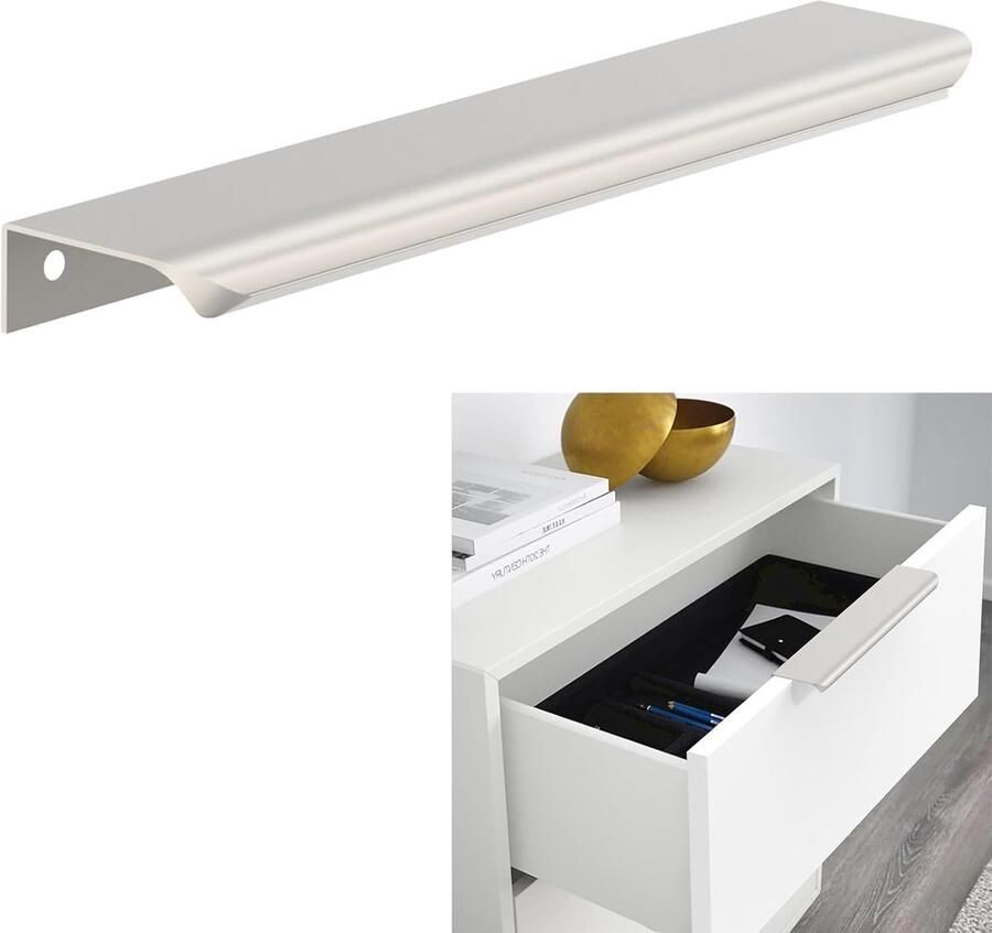 Luvetrex Onzichtbare Handgrepen Set van 10 voor Keukenkastjes en Meubels 192 mm