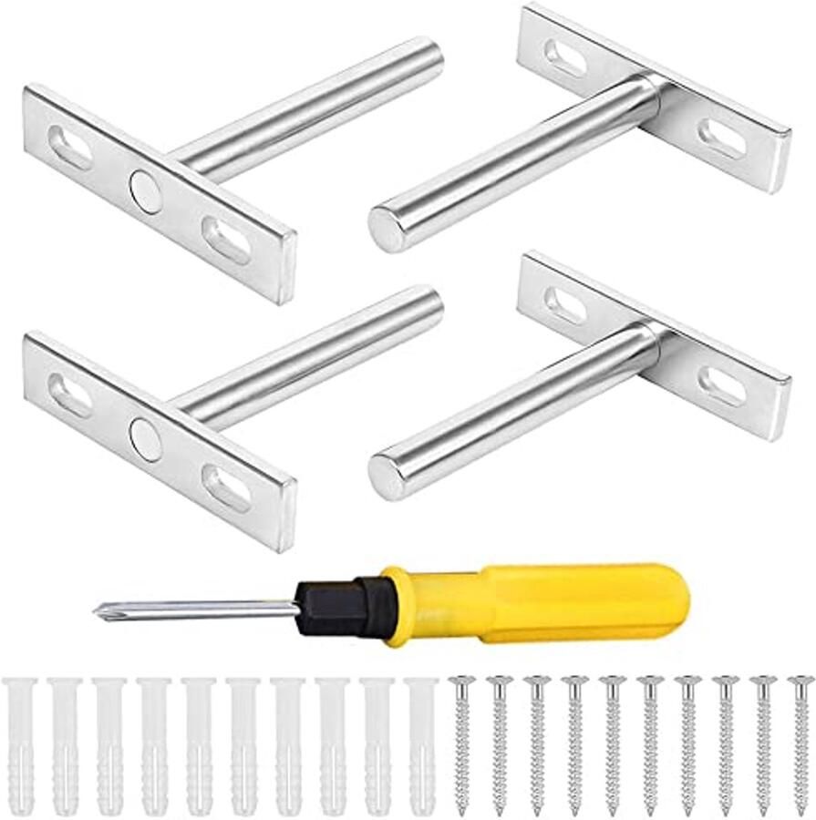 Onzichtbare Plankdragers 4 Stuks Koudgewalst Staal voor Wandplanken