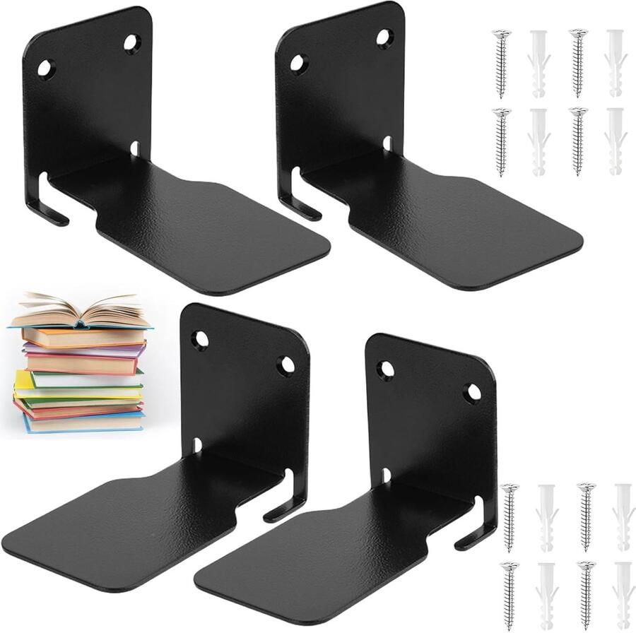 Luvetrex Onzichtbare Zwevende Boekenplank Set van 4 voor Ruimtes in Huis