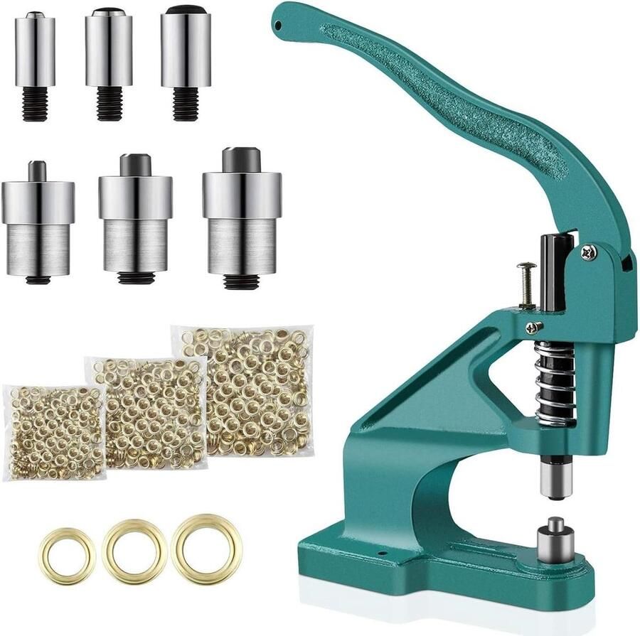 Oogmachine handpers gereedschapsset stansen professionele tang 900 ogen drukknopen klinknagels gordijnen riemen 6 mm 10 mm 12 mm
