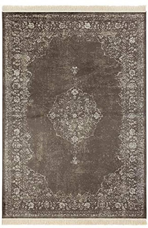 Oosters tapijt voor woonkamer slaapkamer eetkamer – vintage medaillon design 95 x 140 cm