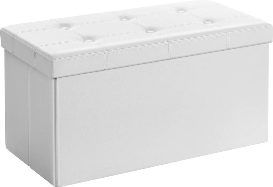 Opbergbank met deksel klapstoel op het hoofdeinde gewatteerd ruimtebesparend