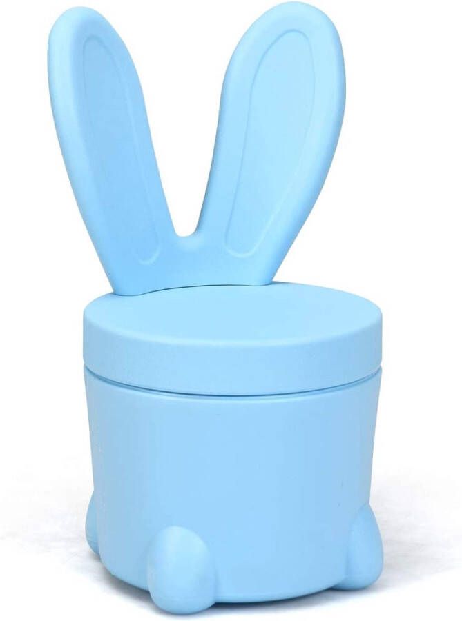 LUXGOODS Opbergbare Plastic Kruk Zitting Konijntje Stoel met Grote Opbergdoos Multifunctionele voetenbanken met 120 kg Gewichts capaciteit Flexibele Binnen en Buiten zitting Perfecte Voetenbank met Deksel (Blauw)