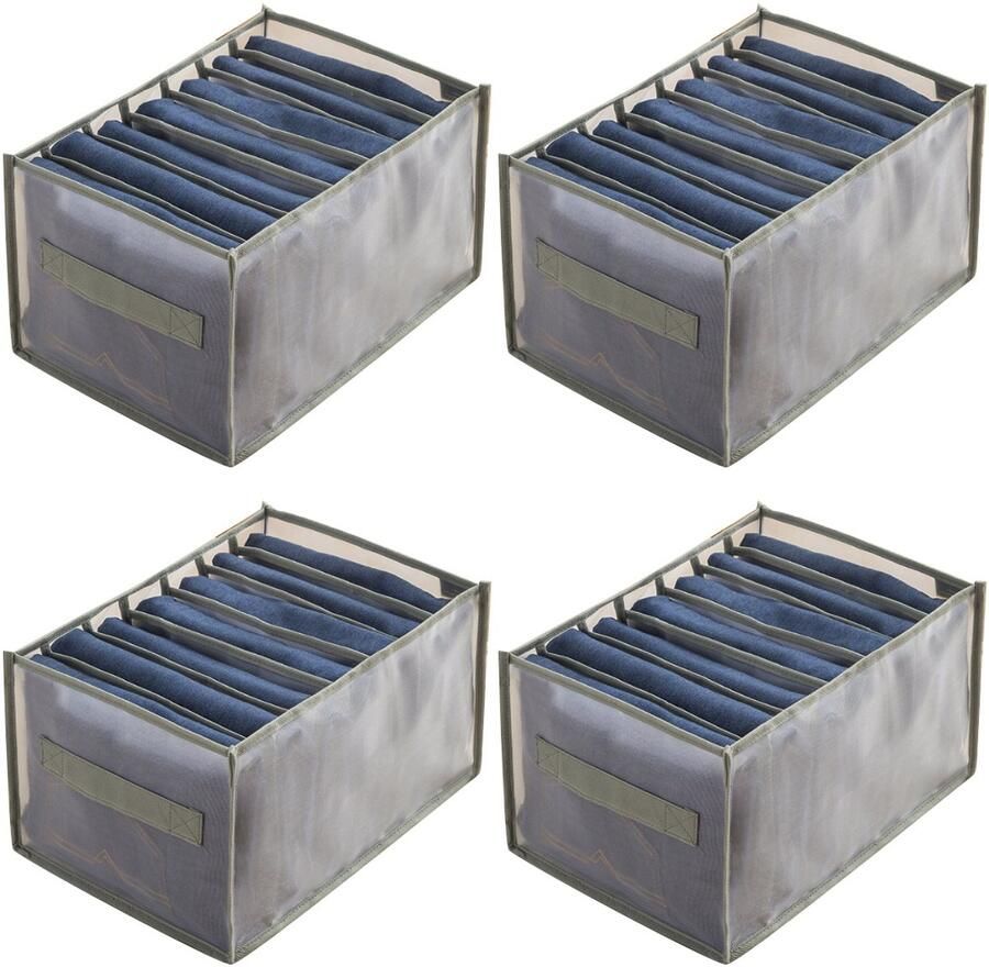 Opbergbox Organizer Kledingverdeler voor kleding in kasten 4 stukken