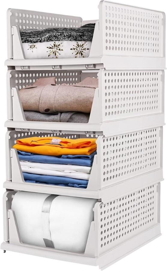 Opbergdoos voor kleding Extra grote capaciteit Wit