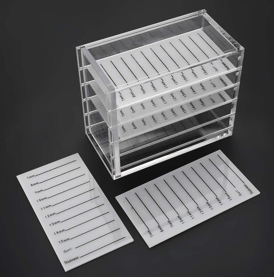 Opbergdoos voor valse wimpers displaydoos met 5 lagen transparante displaydoos voor valse wimpers hoogwaardige herbruikbare wimperdoos voor schoonheidssalons en thuisgebruik