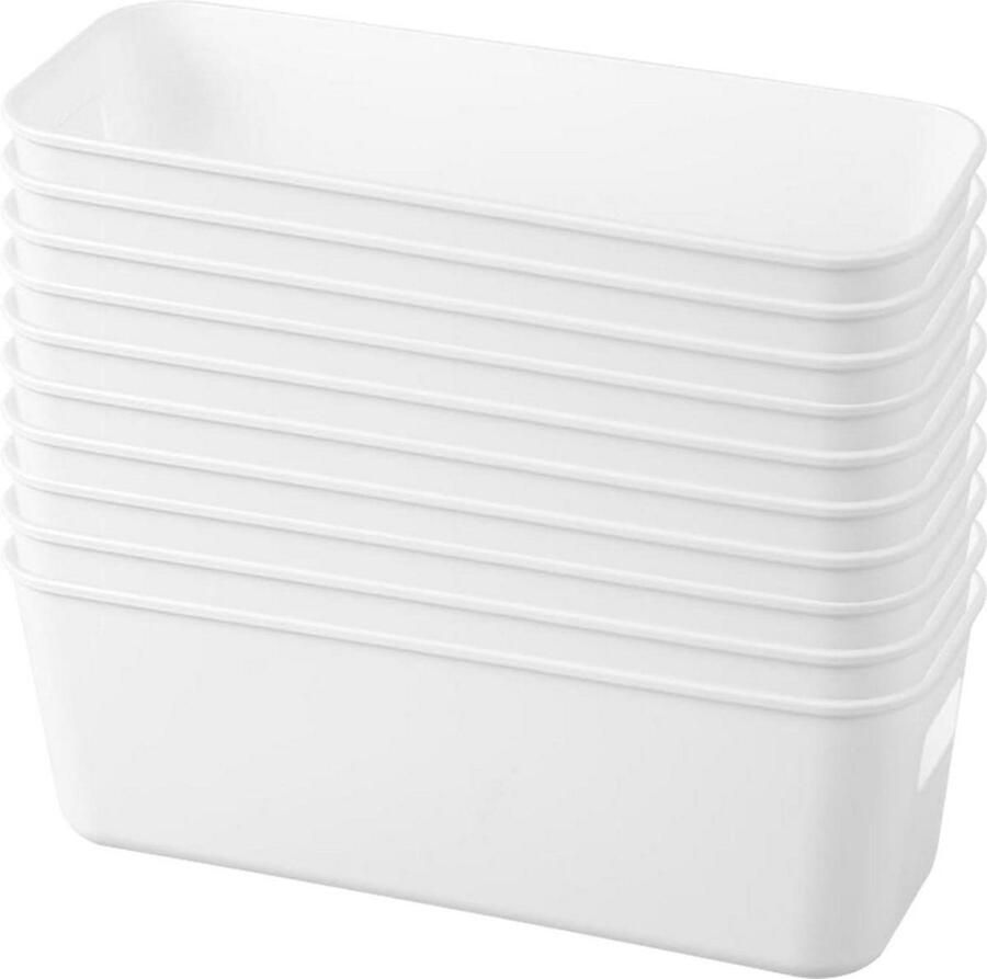 Opbergdozen kunststof multifunctionele organizer 10 stuks transparant kunststof