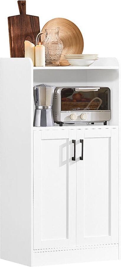 Rootz Living Rootz Opbergkast Bijkeukenkast Keukenhok MDF-materiaal 60 cm x 120 cm x 39 cm 26 8 kg 2 planken Verstelbare plank