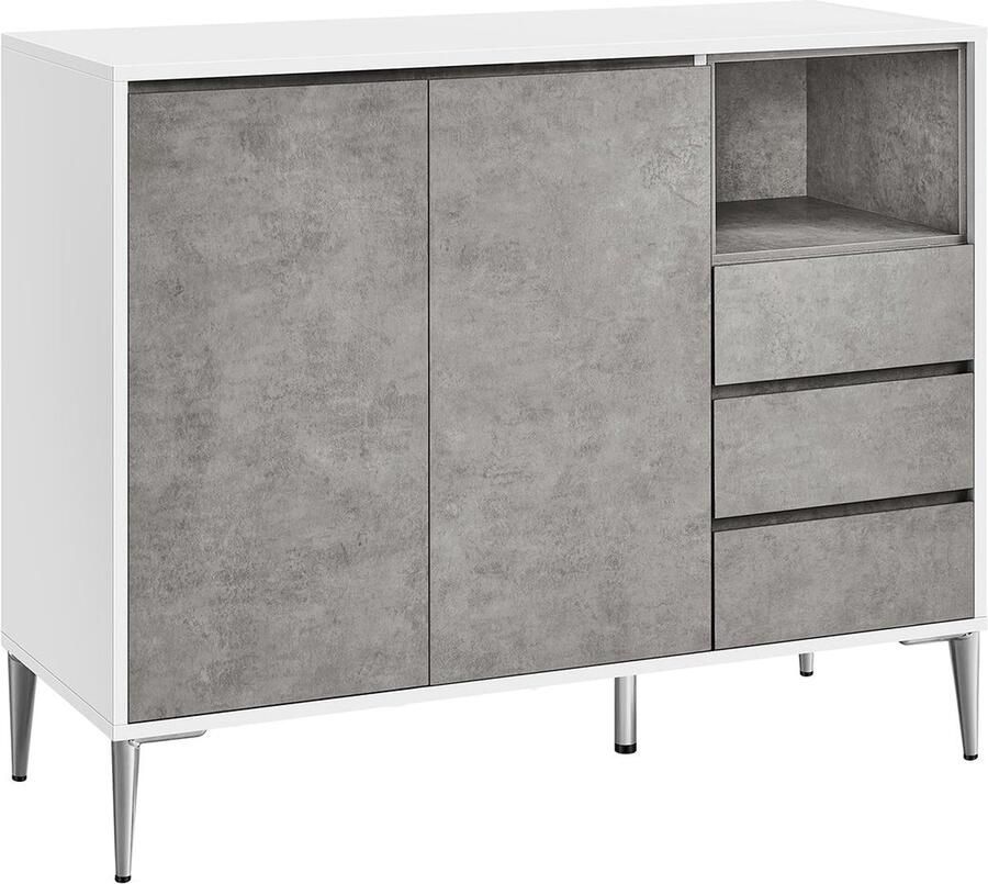 Rootz Living Rootz Opbergkast Kast Organisator Modern Design 90cm x 40cm x 120cm