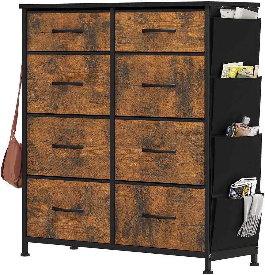 Opbergorganizer met 8 Laden Stevig Metalen Frame Modern Design 1 stuk