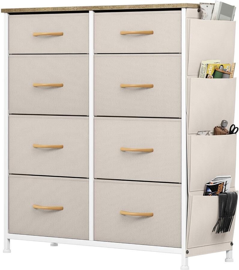 Opbergorganizer met 8 laden Stevig metalen frame Modern design 1 stuk