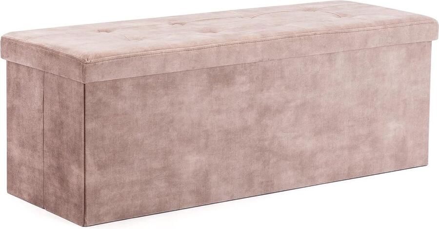 Opbergpoef met verborgen opslag multifunctioneel 1 stuk fluweel 82cm