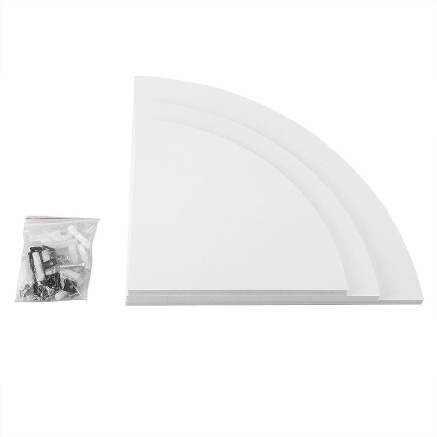 #N Wandrek Hoekplank Eenvoudige Installatie Voor Fotoalbums en Kantoor Opslagbenodigdheden
