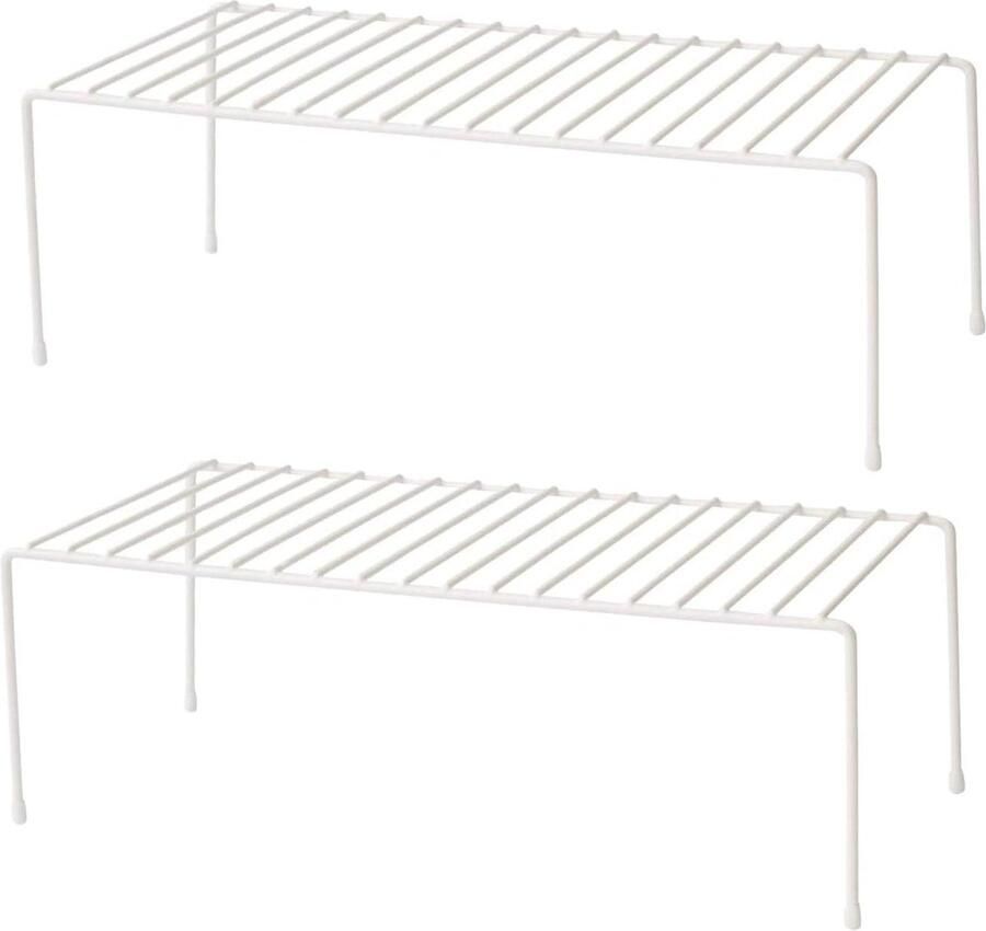 Kitchen Cabinet Organizer [2 Pieces] Storage Rack for Cabinets