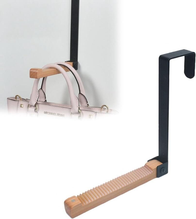 Opbergruimte boven de deur hangende organizer Wandgemonteerd kledingrek Opvouwbare kapstokhaak van metaal