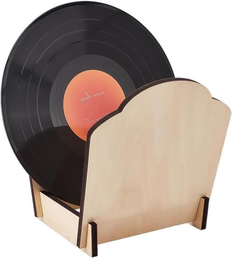 Opbergstandaard voor vinylplaten modern design afneembaar 22 5 x 18 4 x 23 cm diepe groeven antislip kantoor commode boekenrek slaapkamer Vinylplaten opbergstandaardgetPropertyModel muziekcollectie organizer