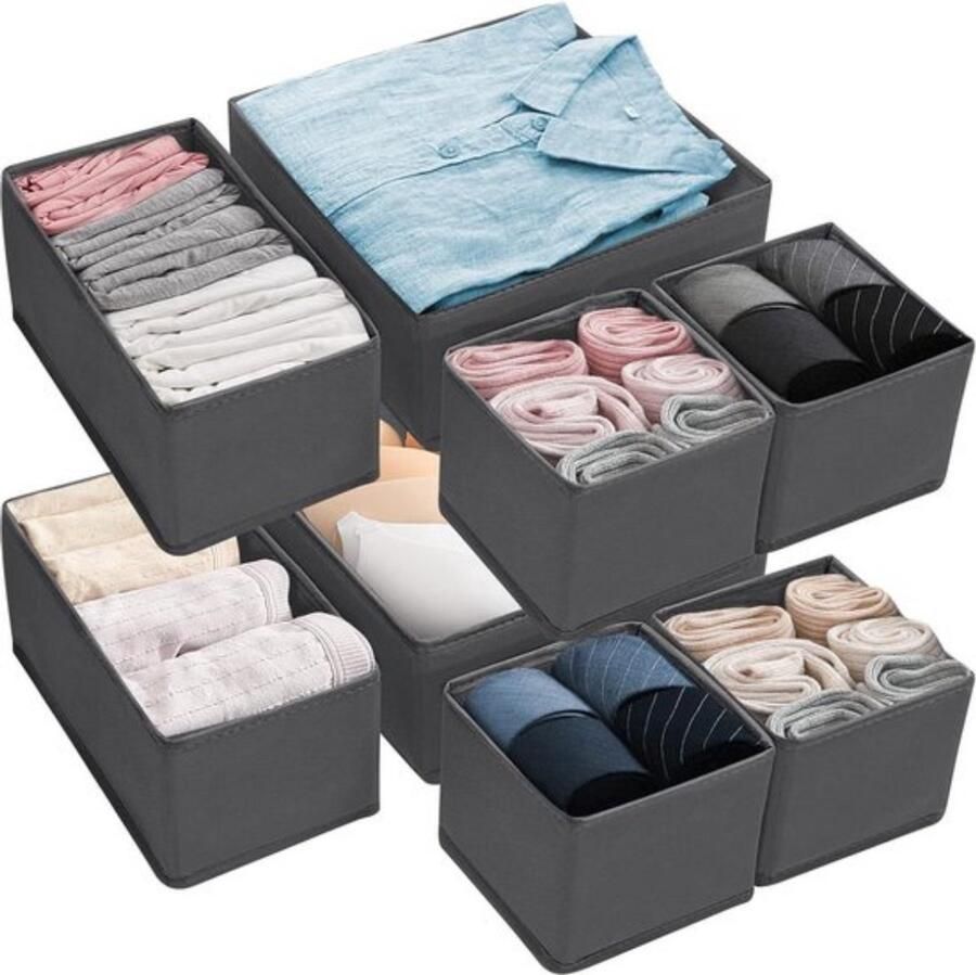 Opbergsysteem voor kledingkast Organizer voor ondergoed 8 stuks Stof