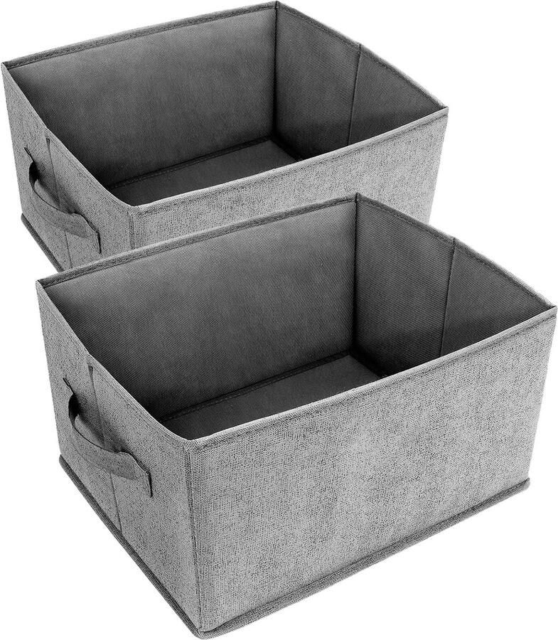 Luvetrex Opbergsysteem voor laden kledingkast organizer 2 stuks opvouwbare stof PE-hardboard ondergoed opbergdoos kastorganizer voor sokken beha's stropdassen sjaals