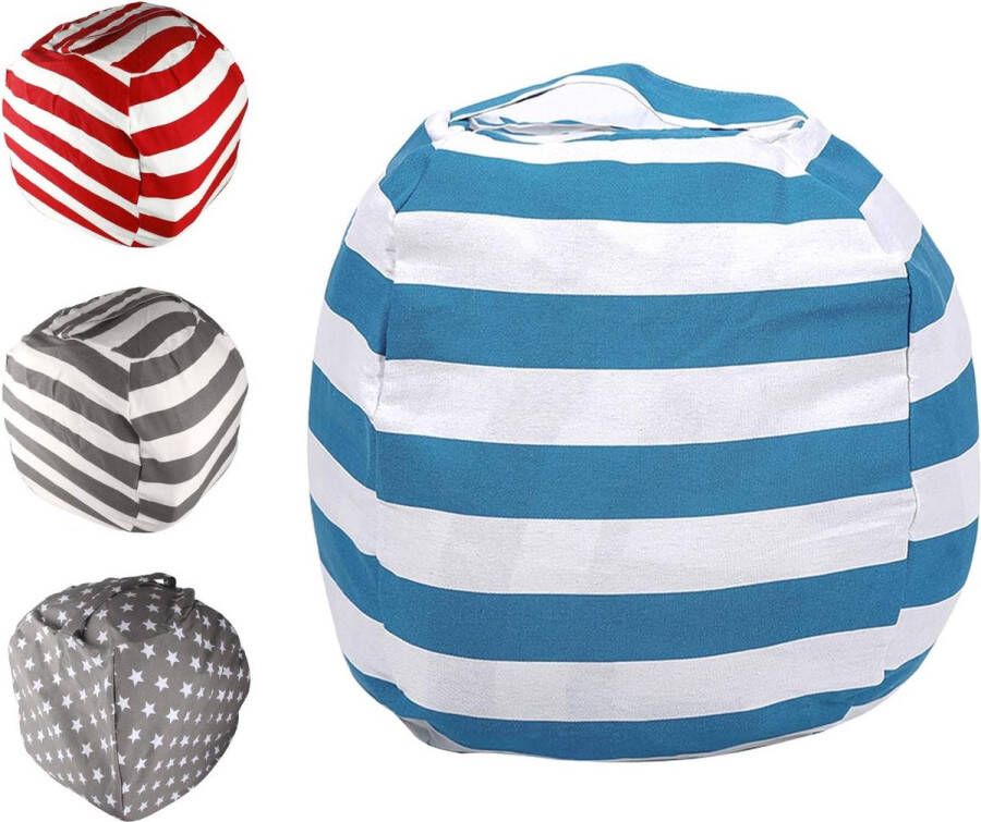 Opbergtas voor speelgoed zitzak kinderzitzak knuffelopslag zitzak speelgoed opbergtas met ritssluiting 61 cm voor kleding speelgoed en dagelijks gebruik