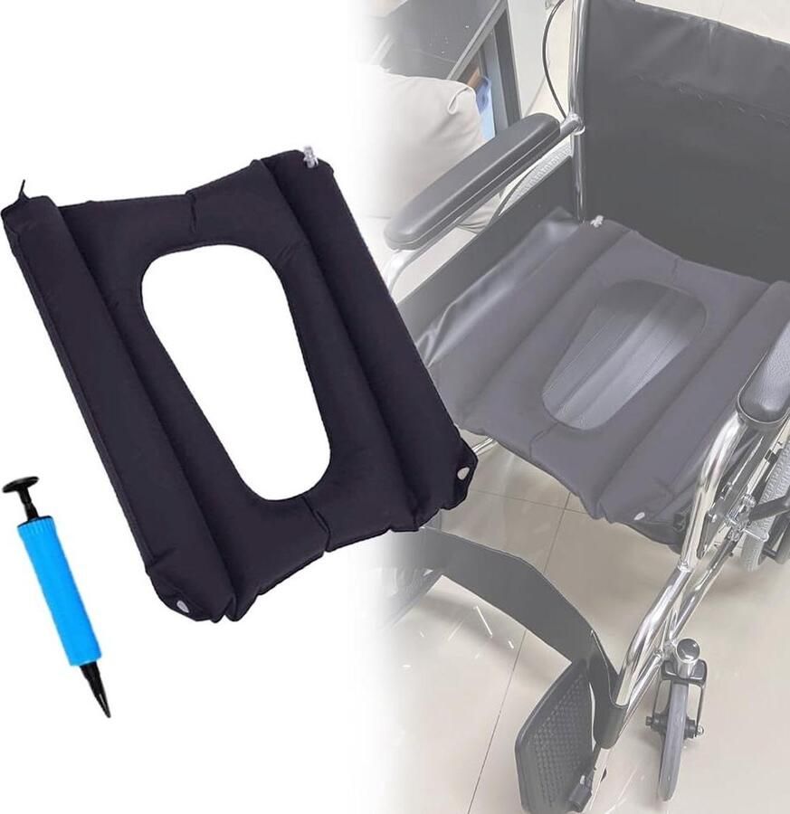 Opblaasbaar anti-aambeien kussen voor rolstoel en borstvoedingskussen voor drukontlasting 1 stuk