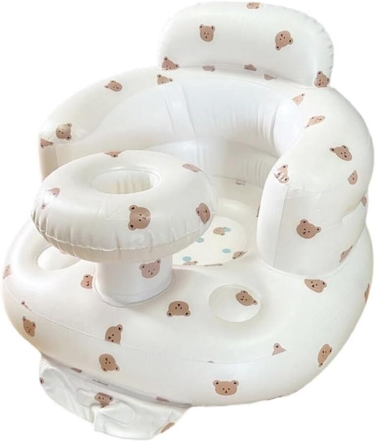 Opblaasbaar babyzitje voor 3-36 maanden met ingebouwde luchtpomp Veilig en comfortabel zitmeubel voor baby's met rugsteun