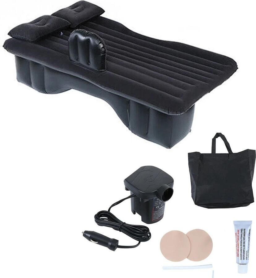 Opblaasbaar Bed Voor Autoritten Incl Pomp Luchtbed Achterbank Camping Slaaprust Home Auto Car Matras