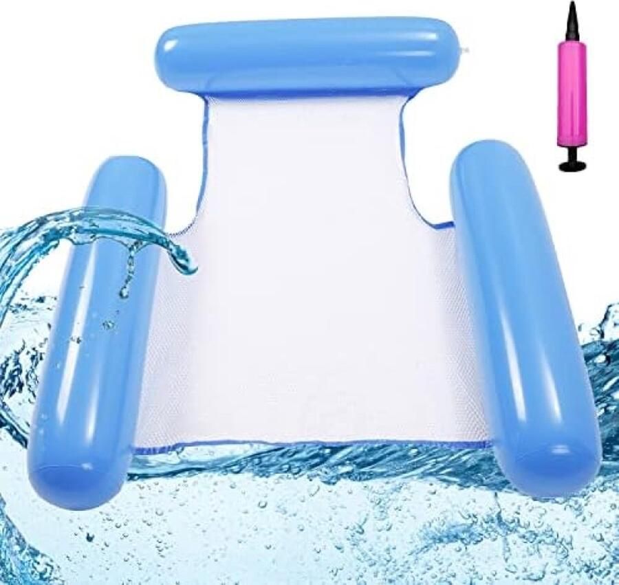 Opblaasbaar luchtbed opblaasbare waterhangmat 4-in-1 opblaasbaar waterspeelgoed zwembadaccessoires opblaasbare hangmat voor zwembad opblaasbare hangmat voor volwassenen en kinderen