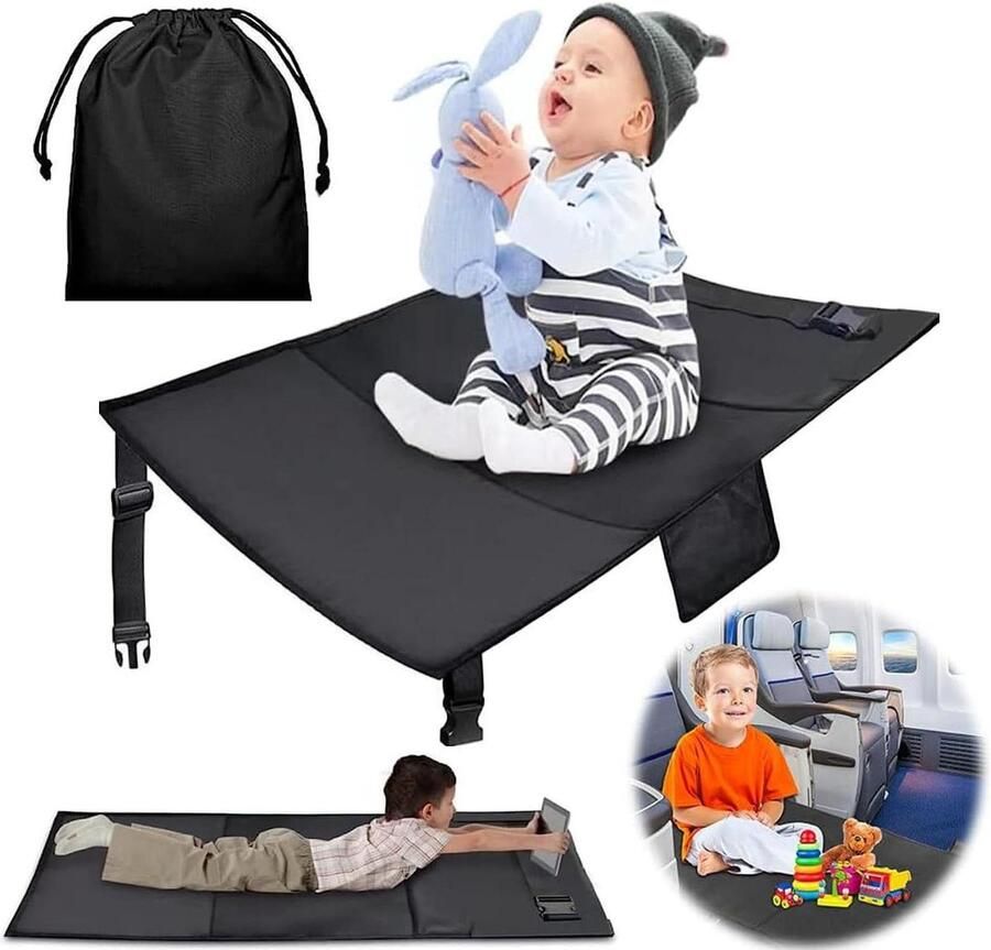 Opblaasbaar voetensteun kussen voor vliegreizen draagbaar en snel instelbaar reiskussen voor thuis op kantoor of in de auto Foot rest