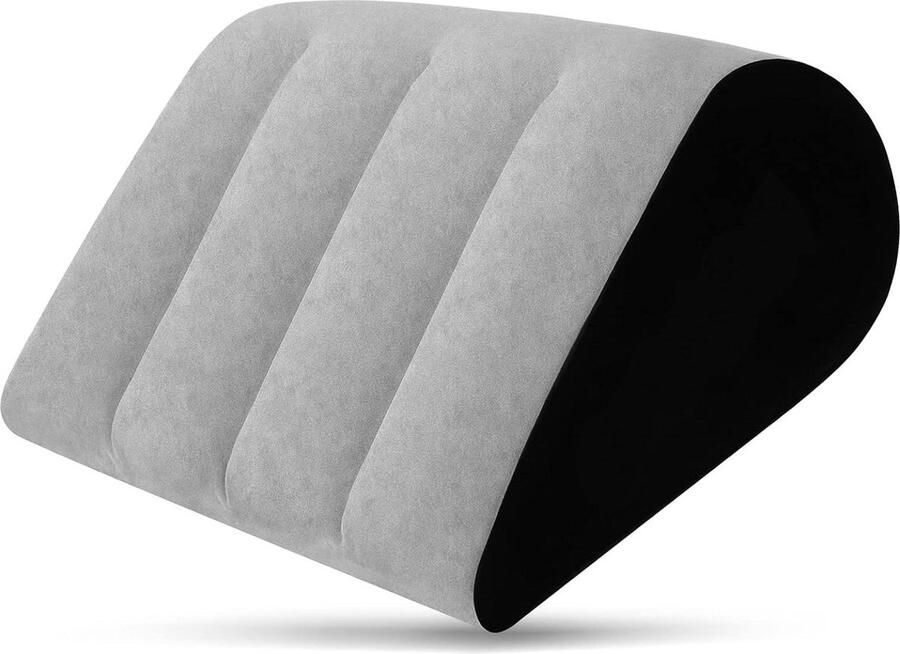 Kniekussen voor in het bed Opblaasbaar reiskussen voor benen lendensteun kussen leeskussen bed kussen wigvormig kussen opblaasbaar reiskussen slaapkussen kniekussen grijs Kniekussen voor in het bed