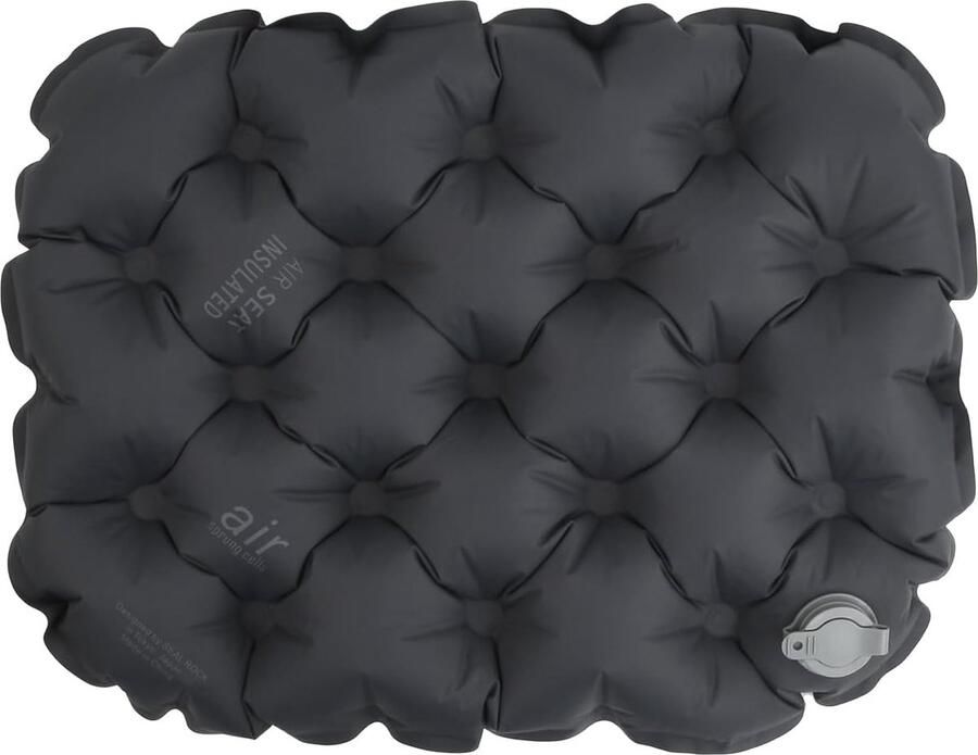 Opblaasbaar zitkussen Kampeerkussen Ultralicht Ergonomische zitmat Reiskussen Opblaasbaar Klein Draagbaar Zitkussen Buiten Waterdicht Luchtkussen voor stoel Auto Kantoor Strand (Grijs)