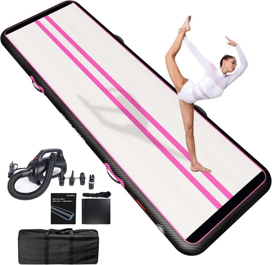 Opblaasbare Air Gymnastiek Mat 2M-8M voor Thuisgebruik Dikte 10 20 CM Perfect voor Cheerleading Yoga en Water