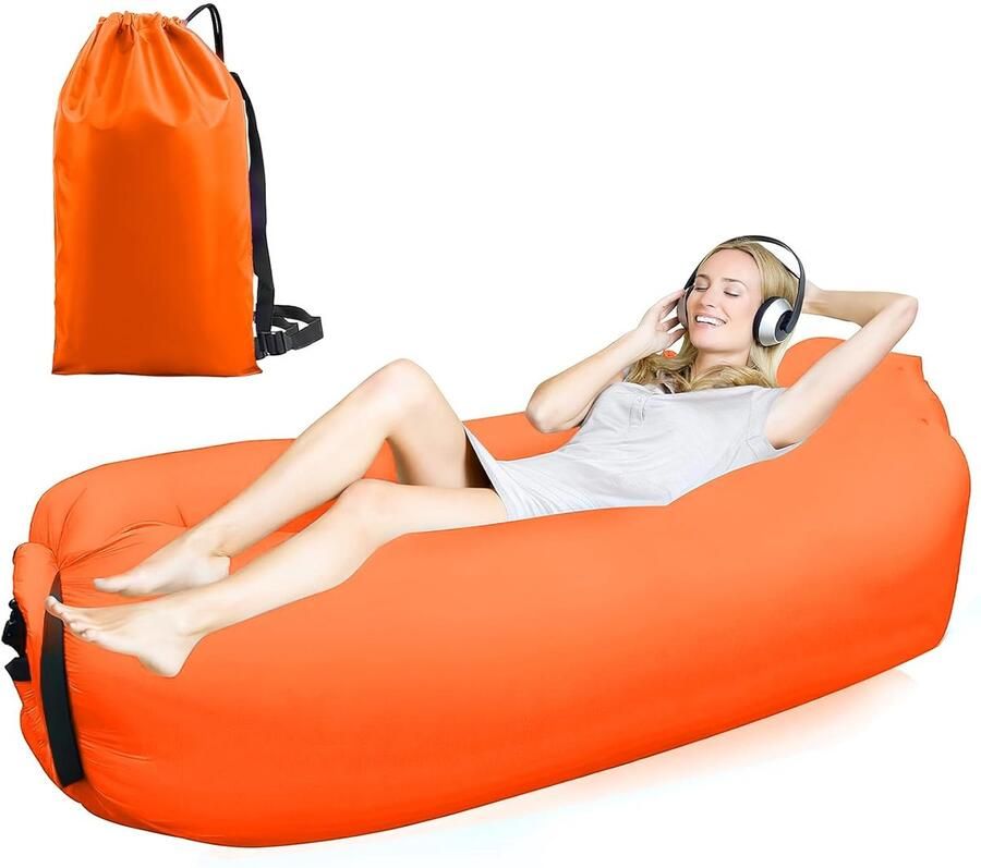 Opblaasbare bank lichtgewicht en ergonomisch 1 stuk