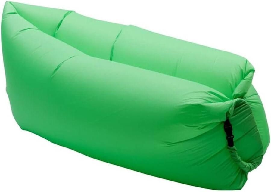 Opblaasbare bank luchtbed voor camping strand groen