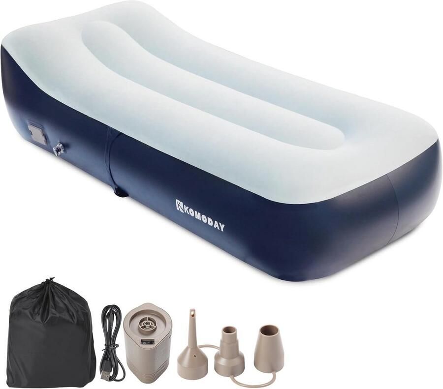 Opblaasbare bank voor camping picknick en buitengebruik Ergonomisch en extra breed Ideaal voor gezinnen en avonturiers